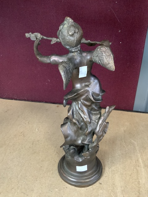 ART NOUVEAU STYLE BRONZE FIGURE OF A LADY, 36 CMS - Image 4 of 5