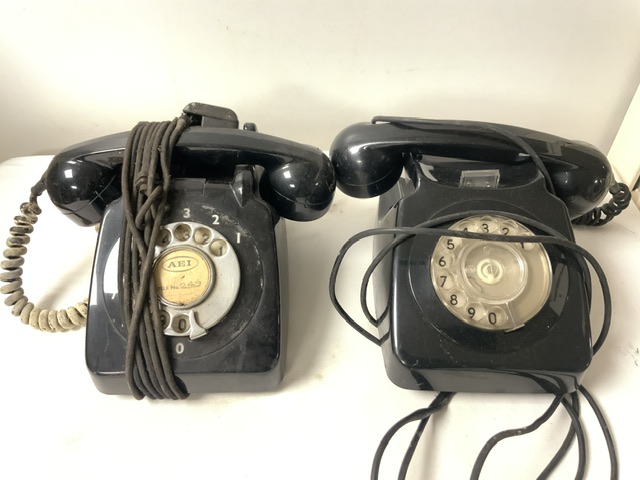 COLLECTION OF VINTAGE TELEPHONES VARIOUS AND HEAD SETS ETC. - Image 4 of 7