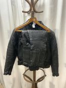 LEATHER MOTORCYCLE JACKET AND TROUSERS BY MERCURY PLUS SIZE 44 UK