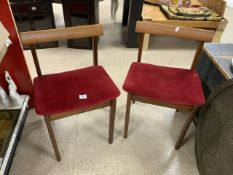 PAIR OF MID - CENTURY CHAIRS