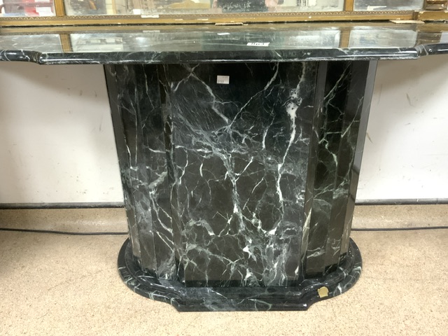 GREEN MARBLE CONSOLE TABLE 158 X 48CM FROM KESTERPORT LUXURY FURNITURE - Bild 2 aus 3