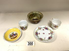 TWO CERAMIC 19TH-CENTURY DUO'S WITH A KPM SUGAR BOWL