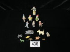 EARLY LEAD FIGURES AND MORE INCLUDES SNOW WHITE WITH DWARFS