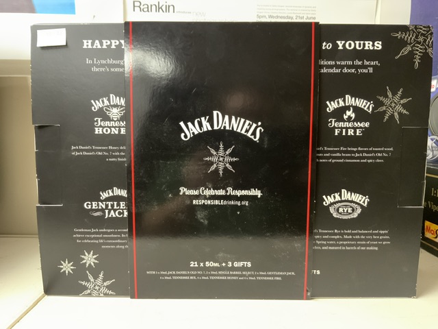 JACK DANIELS MINATURES HOLIDAY COUNTDOWN CALENDAR. - Image 2 of 5