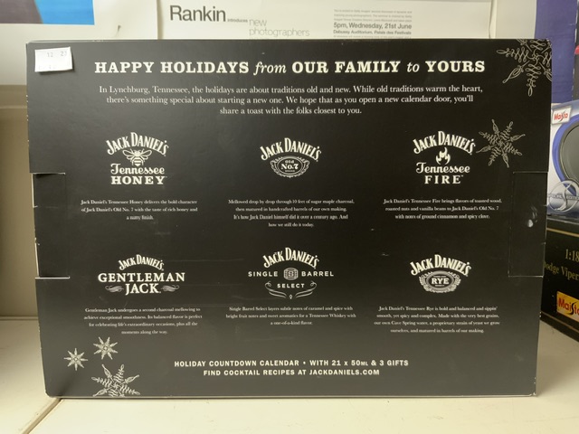 JACK DANIELS MINATURES HOLIDAY COUNTDOWN CALENDAR. - Image 5 of 5