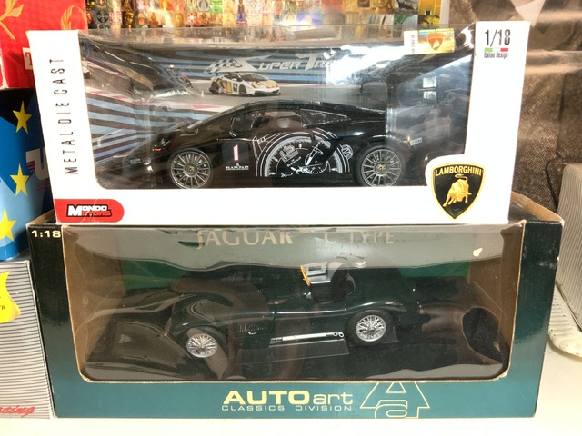 TONKA MODEL FERRARI IN BOX, MAISTO MERCEDES CLK GTR AND THREE OTHER MODEL SUPER CARS. - Image 3 of 4