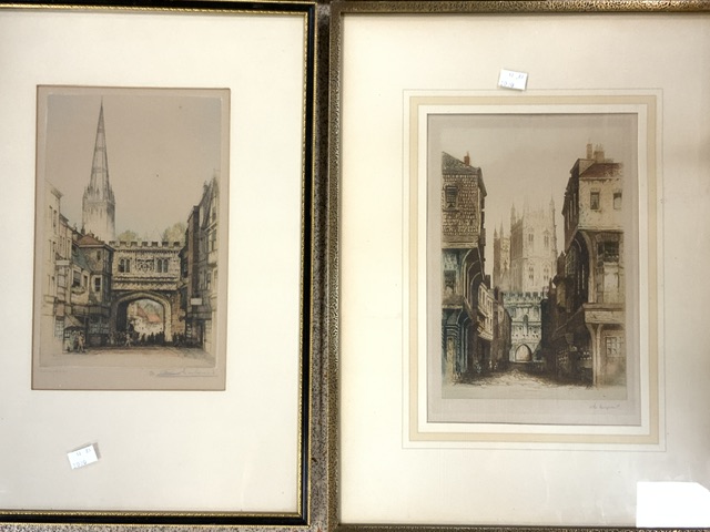 J MACPHERSON WATERCOLOUR,WITH TWO ETCHINGS ONE SIGNED DUPONT (ACADEMY PROOF),E SHARLAND SIGNED - Image 8 of 14