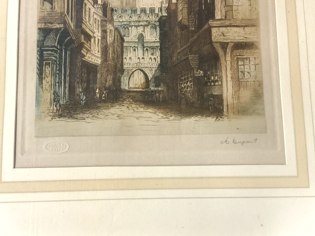 J MACPHERSON WATERCOLOUR,WITH TWO ETCHINGS ONE SIGNED DUPONT (ACADEMY PROOF),E SHARLAND SIGNED - Image 12 of 14