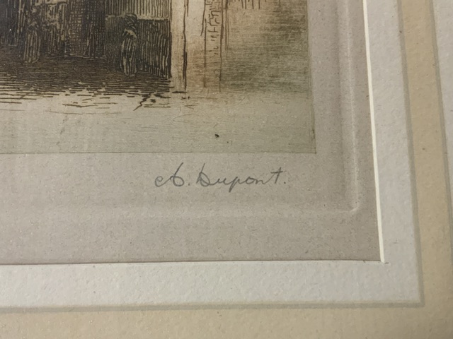 J MACPHERSON WATERCOLOUR,WITH TWO ETCHINGS ONE SIGNED DUPONT (ACADEMY PROOF),E SHARLAND SIGNED - Image 14 of 14