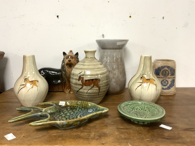 MIXED CERAMICS INCLUDES BABBACOME, BERMUDA, WADE, DOUBLE PHOENIX POTTERY AND MORE - Image 2 of 6