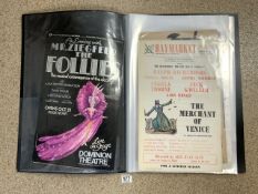 QUANTITY OF VINTAGE THEATRE POSTERS IN PORTFOLIO - MERCHANT OF VENICE AND MORE