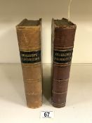 TWO LEATHER BOUND VOLUMES - CHAMBER'S INFORMATION FOR THE PEOPLE; 1842.
