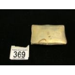 800 MARKED WHITE METAL SHAPED TABLE SNUFF BOX, 61 GMS.