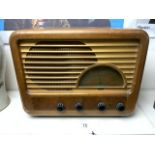 SOBELL 1940s MAHOGANY CASED RADIO RECIEVER TYPE 516, NUMBER 30856 6.