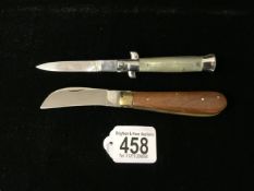 BP INOX PEN KNIFE WITH HORN HANDLE ALSO VINTAGE PEN KNIFE