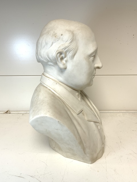 ROBINSON & LEADBEATER MARKED CERAMIC BUST OF WINSTON CHURCHILL 22CM - Image 3 of 5