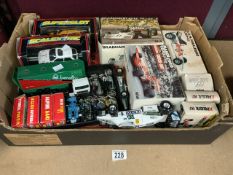 MIXED DIE-CAST, TRAIN & SCALEXTRIC ,POLISTIL F1 CARS AND BIKES
