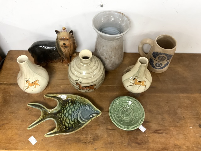 MIXED CERAMICS INCLUDES BABBACOME, BERMUDA, WADE, DOUBLE PHOENIX POTTERY AND MORE - Image 3 of 6