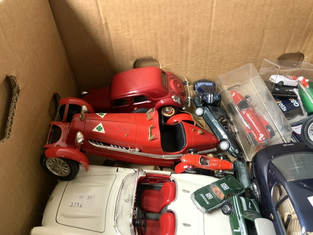 SIX BURAGO VINTAGE MODEL CARS AND OTHER MODEL CARS. - Image 2 of 7