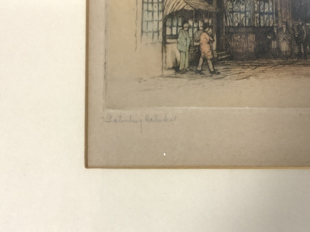 J MACPHERSON WATERCOLOUR,WITH TWO ETCHINGS ONE SIGNED DUPONT (ACADEMY PROOF),E SHARLAND SIGNED - Image 10 of 14