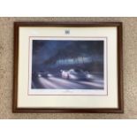 SIGNED LIMITED EDITION PRINT ( NIGHTFALL ) BY ALAN FEARNLEY FRAMED AND GLAZED 62 X 52CM