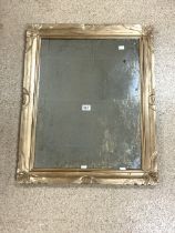 VINTAGE WALL MIRROR IN ORNATE WOODEN FRAME 64 X 79CM