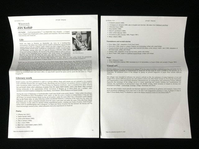 JIRI KOLAR - APPLE SCULPTURE COLLAGED WITH PRINTED PAPER. - Image 6 of 6
