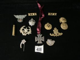 1939 IRON CROSS, CAP BADGES ETC.