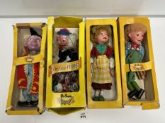 BOXED PELHAM PUPPETS; GRETEL; MACBOOZLE; HANSEL; FARMER