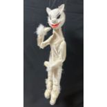LARGE CABARET PUPPET CAT APPEARED AT KEYHOLE CLUB PICCADILLY LONDON 74CM