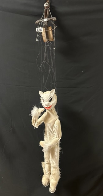 LARGE CABARET PUPPET CAT APPEARED AT KEYHOLE CLUB PICCADILLY LONDON 74CM - Image 2 of 5