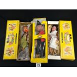 THREE BOXED PELHAM PUPPETS WITCH,BALLET GIRL AND GRETAL