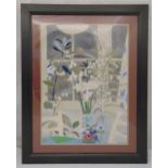 Kathleen Russell framed and glazed watercolour still life of flowers, signed bottom right, 78 x