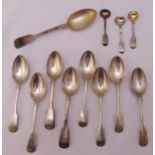 A quantity of hallmarked silver flatware, approx total weight 554g