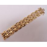 14ct yellow gold bracelet, approx total weight 41.4g