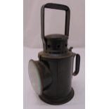 British Rail vintage railway guards handheld signal kerosene lantern, 34cm (h)