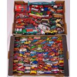 A quantity of playworn diecast to include Corgi, Matchbox and Dinky