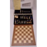 A National Maritime Museum limited edition Battle of Trafalgar chess set 387/1805 in original fitted