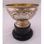 A late Victorian hallmarked silver trophy cup with engraving for Isle of Wight Car Rally 1951,