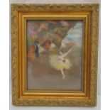 S M Louisa Dockray framed and glazed oil on panel titled The Grand Ballet, 24.5 x 19.5cm