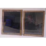 Two hallmarked silver photograph frames, 24.5 x 30cm and 28.5 x 23.5cm
