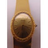 Piaget 18ct yellow gold ladies bracelet wristwatch, approx total weight 69.6g