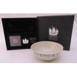 Tek Sing treasure blue and white rice bowl in original packaging