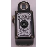 Coronet Midget 16mm Bakelite camera circa 1935, 65 x 32 x 36mm