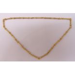 18ct yellow gold fancy link necklace, approx total weight 47.7g