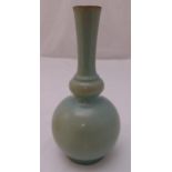 A Chinese baluster form celadon vase, 29cm (h)