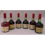 Courvoisier 3 Star Luxe Cognac six 680ml bottles