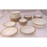 Wedgwood Oberon dinner service for sixteen place settings to include plates, bowls, circular