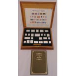 The Stamps of Royalty, twenty four silver replica stamps, issued by Hallmark Replicas Ltd., in an