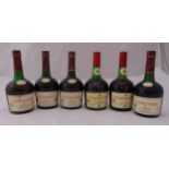 Courvoisier 3 Star Luxe Cognac six 680ml bottles